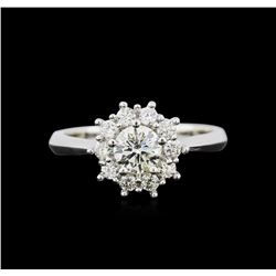 14KT White Gold 0.78ctw Diamond Ring