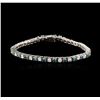 Image 1 : 14KT White Gold 4.78ctw Diamond Tennis Bracelet