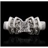 Image 1 : 14KT White Gold 1.05ctw Diamond Ring