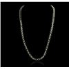Image 2 : 14KT White Gold 36.80ctw Tourmaline and Diamond Necklace