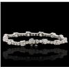 Image 2 : 14KT White Gold 9.93ctw Diamond Tennis Bracelet