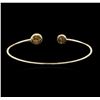Image 2 : 14KT Yellow Gold 0.54ctw Diamond Bangle Bracelet