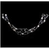 Image 1 : 18KT White Gold 54.57ctw Sapphire and Diamond Necklace
