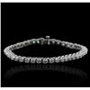Image 1 : 14KT White Gold 3.61ctw Diamond Tennis  Bracelet