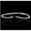 Image 3 : 14KT White Gold 3.61ctw Diamond Tennis  Bracelet