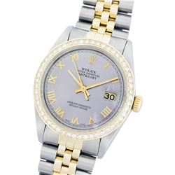 Rolex Two-Tone 1.00ctw Diamond DateJust Men's Watch