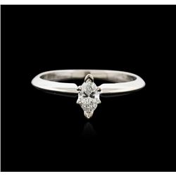 14KT White Gold 0.32ct Diamond Solitaire Ring