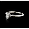 Image 2 : 14KT White Gold 0.32ct Diamond Solitaire Ring