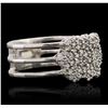 Image 2 : 18KT White Gold 0.68ctw Diamond Ring