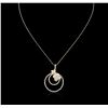 Image 1 : 14KT Yellow Gold 1.87ctw Diamond Pendant With Chain