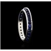 Image 2 : 14KT White Gold 1.53ctw Sapphire Ring
