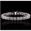 Image 1 : 14KT White Gold 16.39ctw Diamond Tennis Bracelet