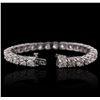 Image 3 : 14KT White Gold 16.39ctw Diamond Tennis Bracelet