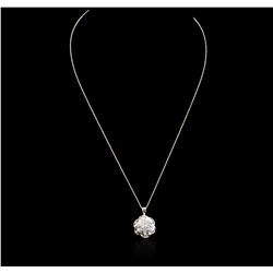 10KT Two-Tone Gold 1.00ctw Diamond Pendant With Chain