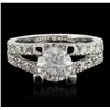 Image 1 : 14KT White Gold 1.75ctw Diamond Ring