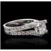 Image 2 : 14KT White Gold 1.75ctw Diamond Ring