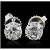 Image 1 : 14KT White Gold 2.07ctw Diamond Earrings
