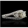 Image 2 : 14KT White Gold 1.98ctw Diamond Ring