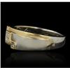 Image 2 : 14KT Yellow and White Gold 0.22ctw Diamond Ring