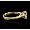 Image 3 : 14KT Yellow Gold 1.76ct White Sapphire Ring
