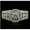 Image 1 : 14KT White Gold 2.62ctw Diamond Ring