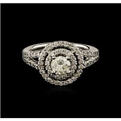 14KT White Gold 1.12ctw Diamond Ring