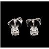 Image 1 : 14KT White Gold 0.56ctw Diamond Stud Earrings