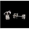 Image 2 : 14KT White Gold 0.56ctw Diamond Stud Earrings