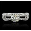 Image 1 : 18KT White Gold 1.64ctw Diamond Ring