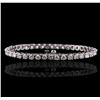 Image 2 : 14KT White Gold 6.85ctw Diamond Bracelet