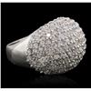 Image 2 : 14KT White Gold 4.23ctw Diamond Ring