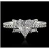 Image 1 : 18KT White Gold EGL Certified 1.60ctw Diamond Ring