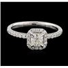 Image 1 : 14KT White Gold 0.61ctw Diamond Ring