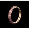 Image 3 : 14KT Rose Gold 0.50ctw Pink Sapphire Ring