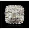 Image 1 : 14KT White Gold 2.83ctw Diamond Ballerina Ring