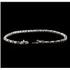 Image 3 : 1.58ctw Black Diamond Tennis Bracelet - 14KT White Gold