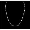 Image 1 : 14KT White Gold 2.96ctw Diamond Necklace