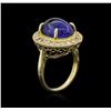 Image 3 : 14KT Yellow Gold 8.23ct Tanzanite and Diamond Ring