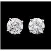 Image 1 : 14KT White Gold 2.59ctw Diamond Stud Earrings