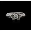 Image 1 : 14KT White Gold 0.90ctw Diamond Ring