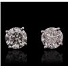Image 1 : 14KT White Gold 1.35ctw Diamond Solitaire Earrings