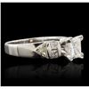 Image 2 : 14KT White Gold 1.87ctw Diamond Ring