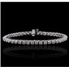 Image 1 : 14KT White Gold 2.89ctw Diamond Tennis Bracelet