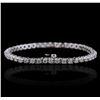Image 2 : 14KT White Gold 2.89ctw Diamond Tennis Bracelet