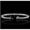 Image 3 : 14KT White Gold 2.89ctw Diamond Tennis Bracelet