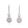 Image 1 : 14KT White Gold 0.75ctw Diamond Earrings