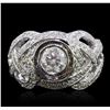 Image 1 : 14KT White Gold 1.81ctw Diamond Ring