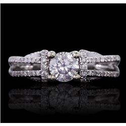 14KT White Gold 0.61ct Diamond Engagement Ring