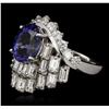 Image 3 : 14KT White Gold 4.00ct Tanzanite and Diamond Ring