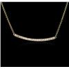 Image 2 : 14KT Yellow Gold 0.84ctw Diamond Necklace